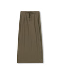 Striped Draw String Midi Skirt