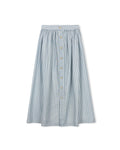 Striped Poplin Skirt