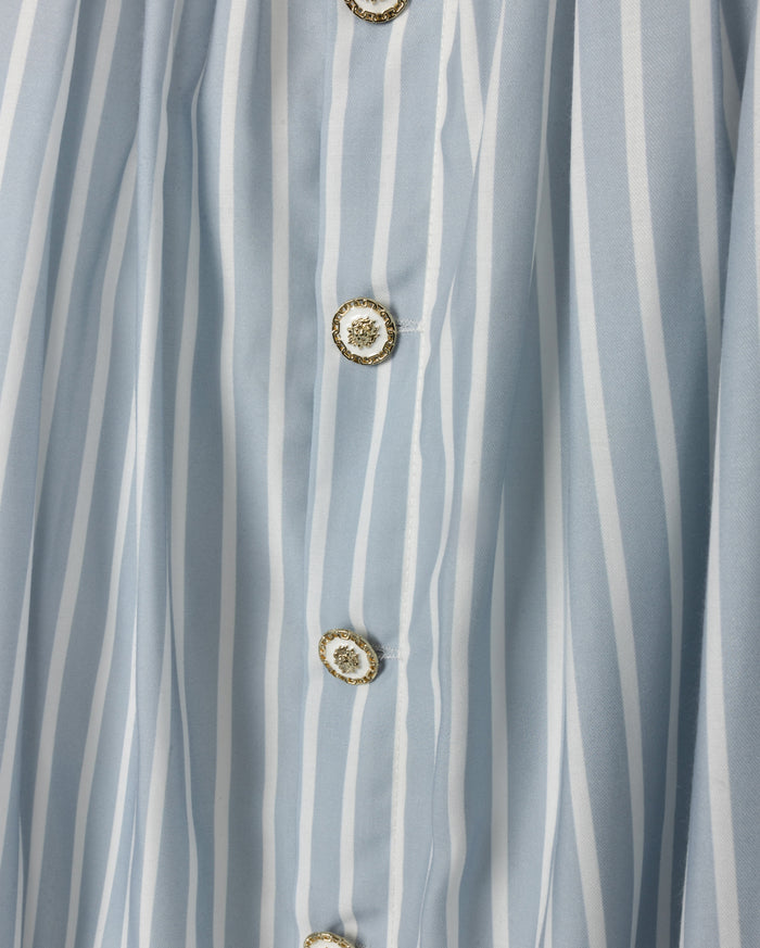 Striped Poplin Skirt