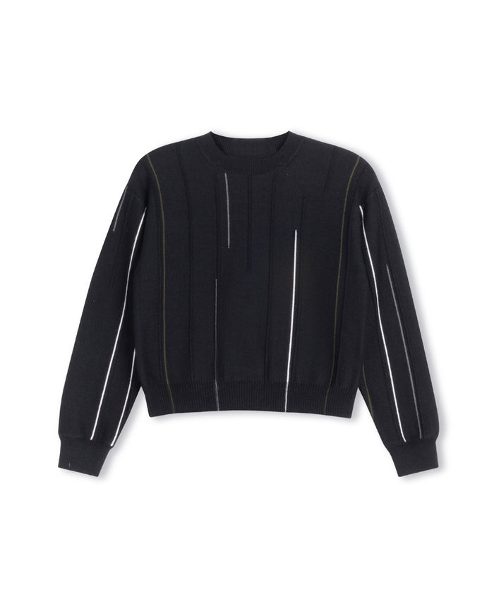 Sub - Colored Line Detail Sweater - Junees