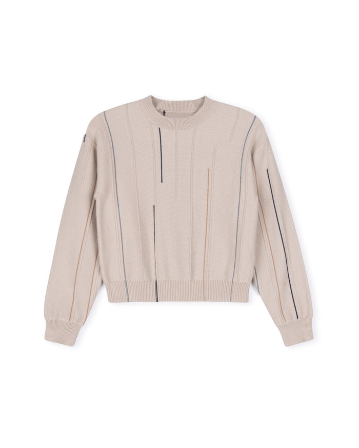 Sub - Colored Line Detail Sweater - Junees