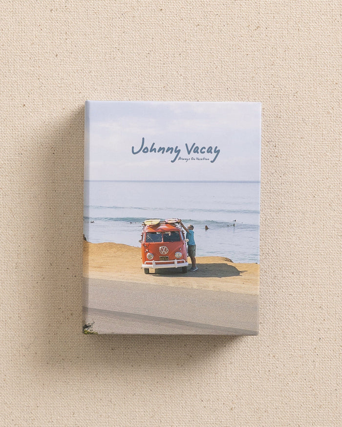 The front view of the Johnny Vacay Surf Rides Playing Cards at Southern Tide - White