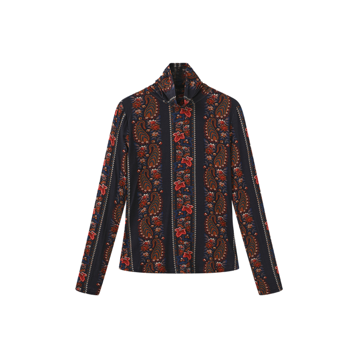 Suzie Printed Turtleneck