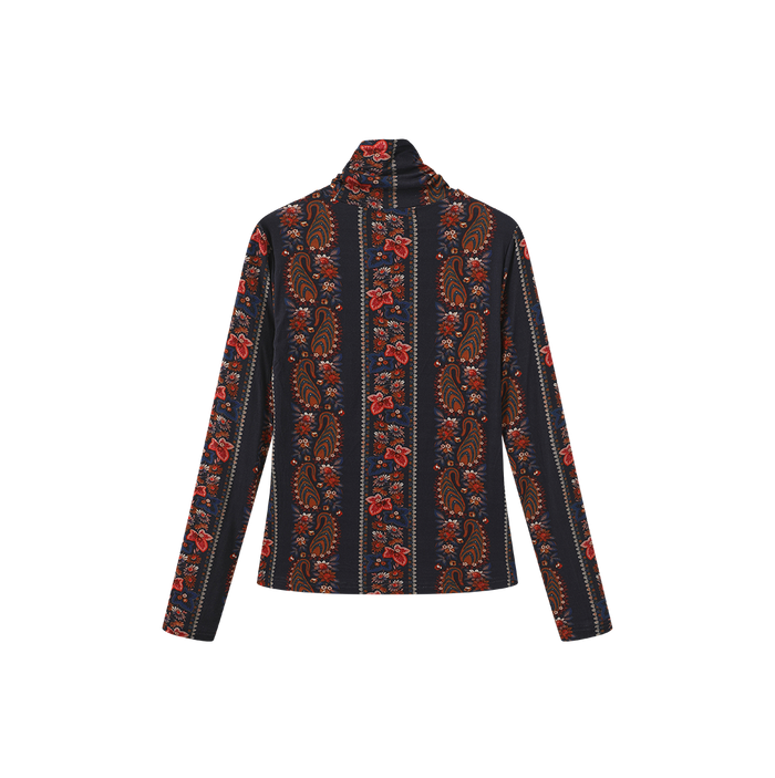 Suzie Printed Turtleneck