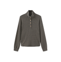 Swan Stripe Half Button Top