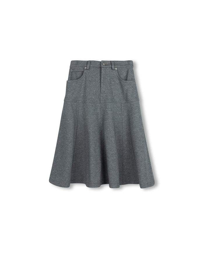 Sweatshirt Flyfront Flair Skirt
