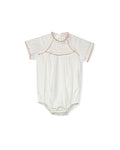 Tally Embroidered Scalloped Trimming Romper - Junees