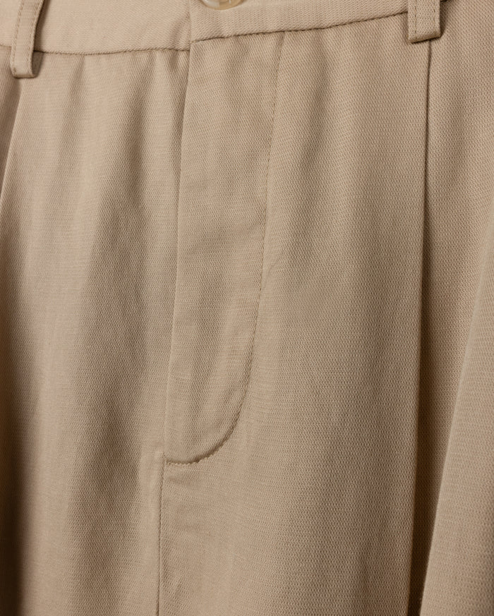 Tan Light Pleat Skirt