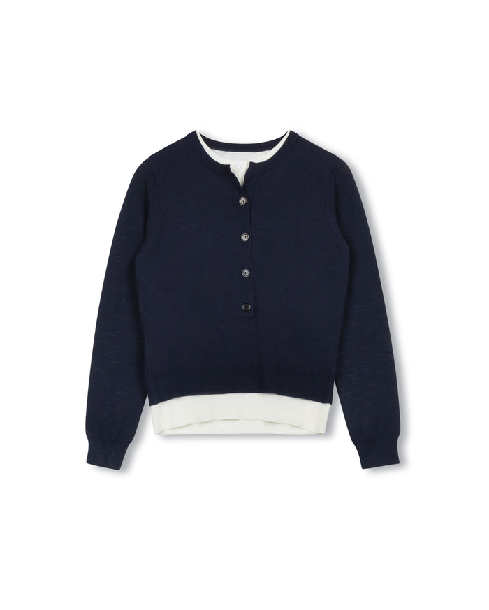 Tank Detailed Knit Cardigan - Junees