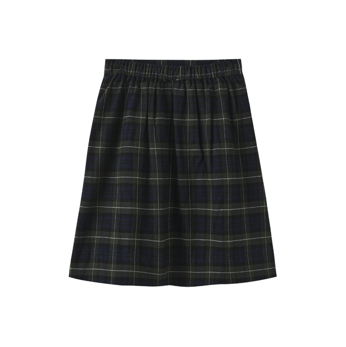 Tanvi Plaid Pocket Button Skirt