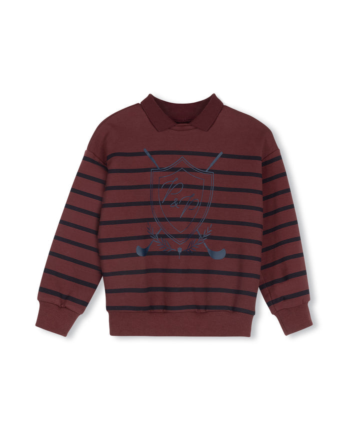 Tema Embroidered Emblem Sweater - Junees