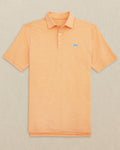 The front view of the Southern Tide Tennessee Lady Vols Driver Spacedye Polo by Southern Tide - Rocky Top Orange