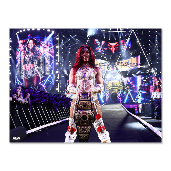 The CEO Finally Wins the Big One! Mercedes Moné - AEW All In 2026 - Memorable Moments Art Print By Ricky Havlik