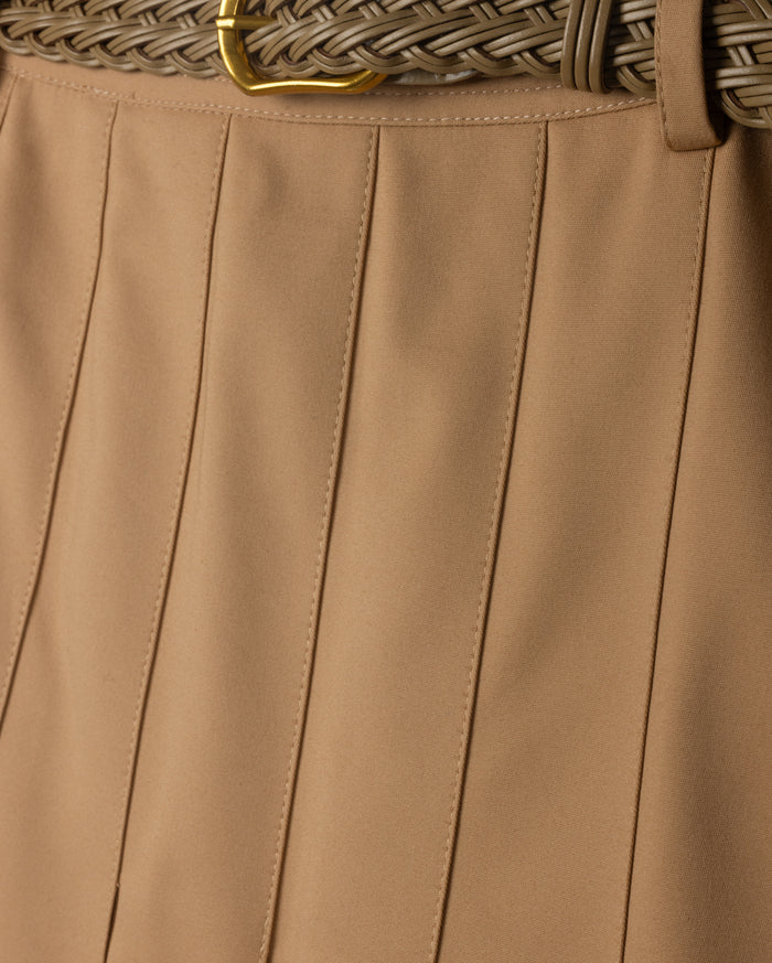 Thin Poplin Pleated Skirt - Junees