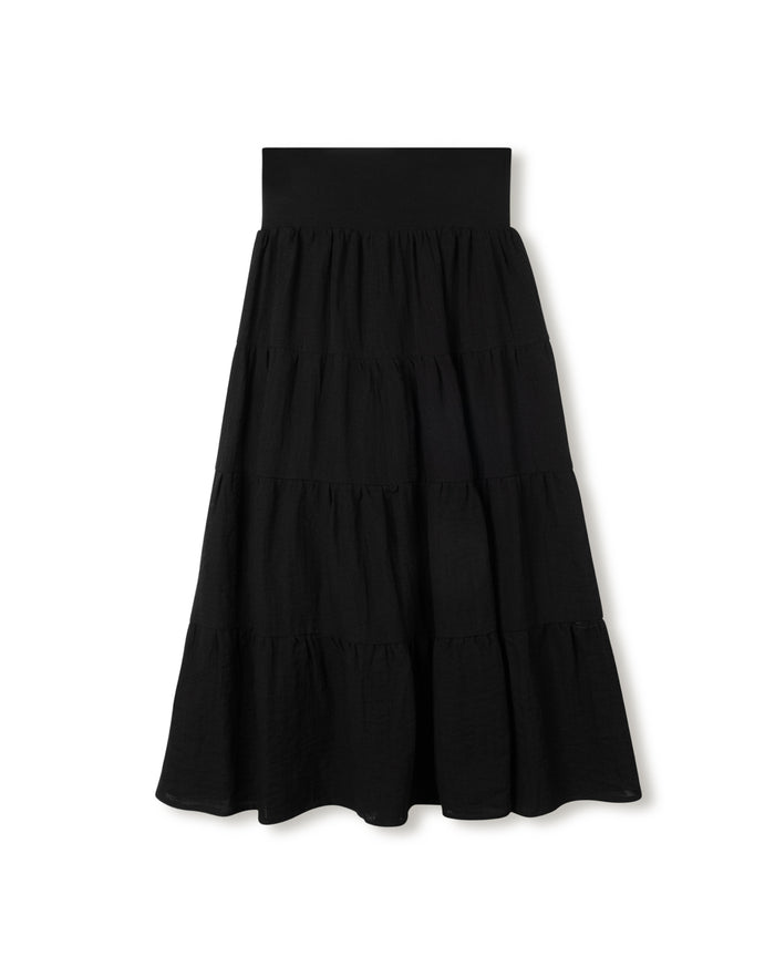 Tiered Tissue Maxi Skirt - Junees