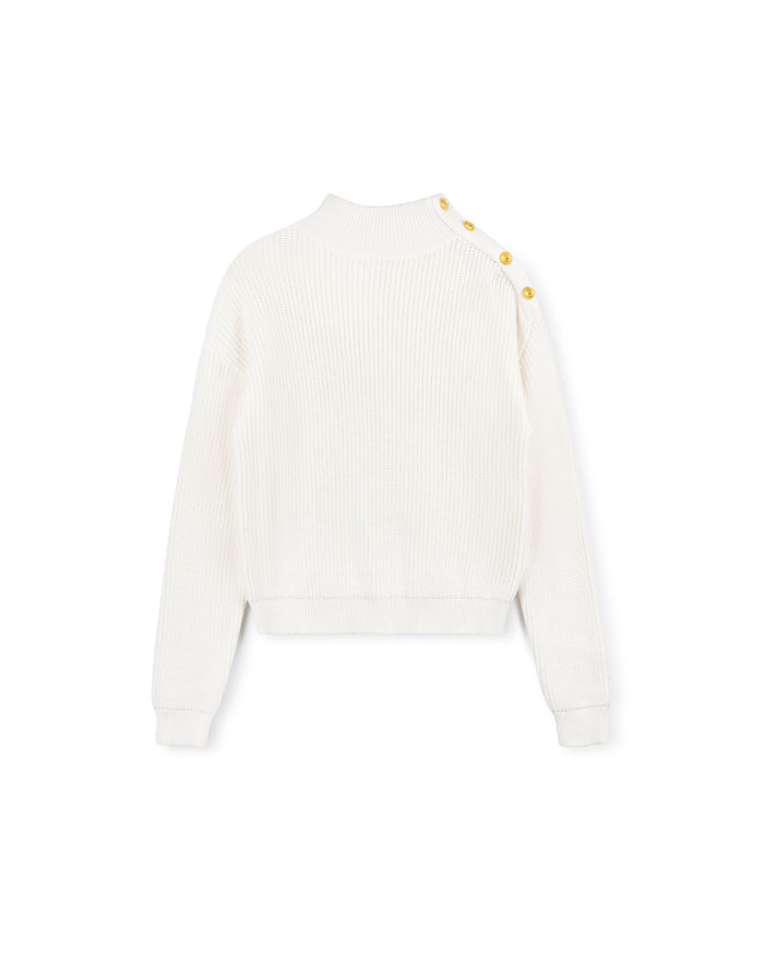 Tri Button Knit Top - Junees