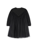 Tulle And Ribbon Trim Dress - Junees