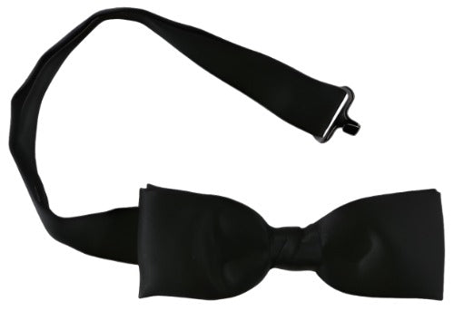 Uniform Tie - Evening Dress Banded Bow Tie/Black