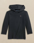 The front view of the Southern Tide USC Gamecocks Boys Scuttle Hoodie by Southern Tide - Caviar Black