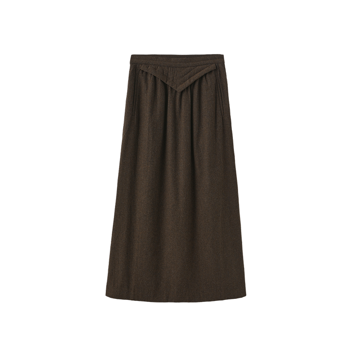 V Detail Waist Skirt