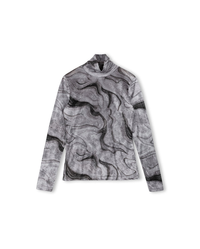 Velour Fitted Turtleneck - Junees