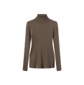 Wide Ribbed Knit Turtleneck