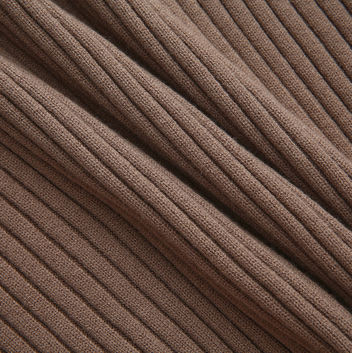 Wide Ribbed Knit Turtleneck
