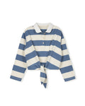 Wide Striped Tie Polo - Junees
