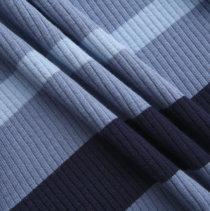 Wide Striped Turtleneck