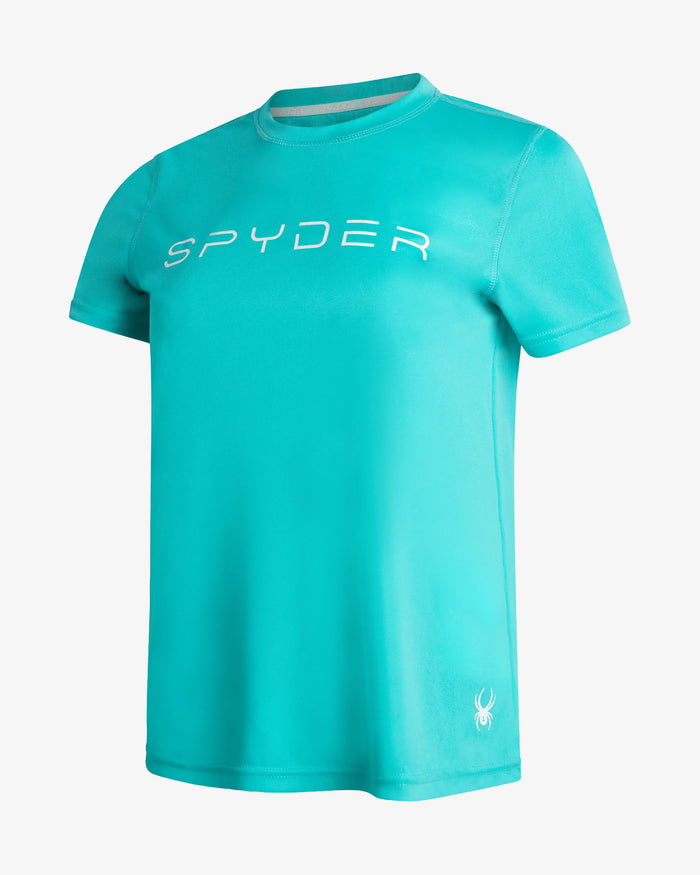 Women's Spyder Short Sleeve - Aquamarine