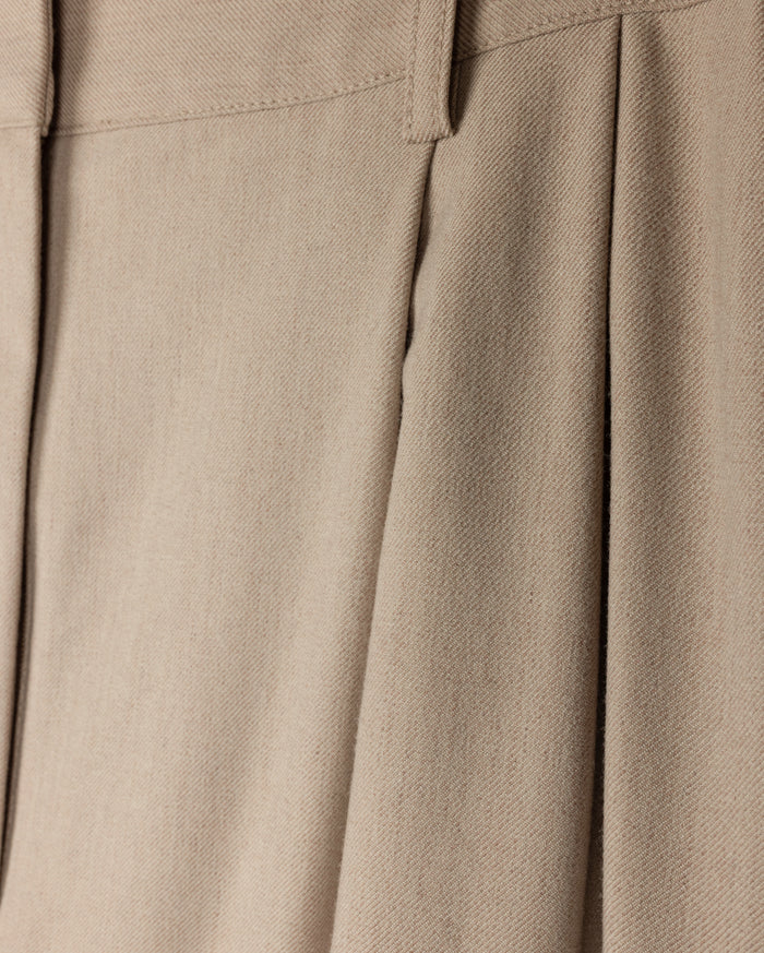 Wool Pleat Maxi Skirt - Junees