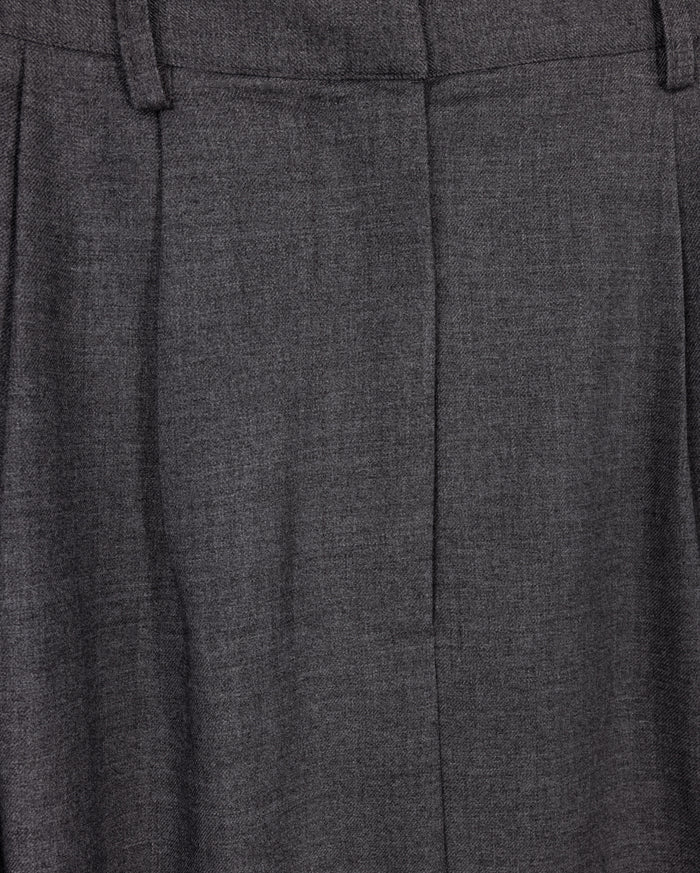 Wool Pleat Maxi Skirt - Junees